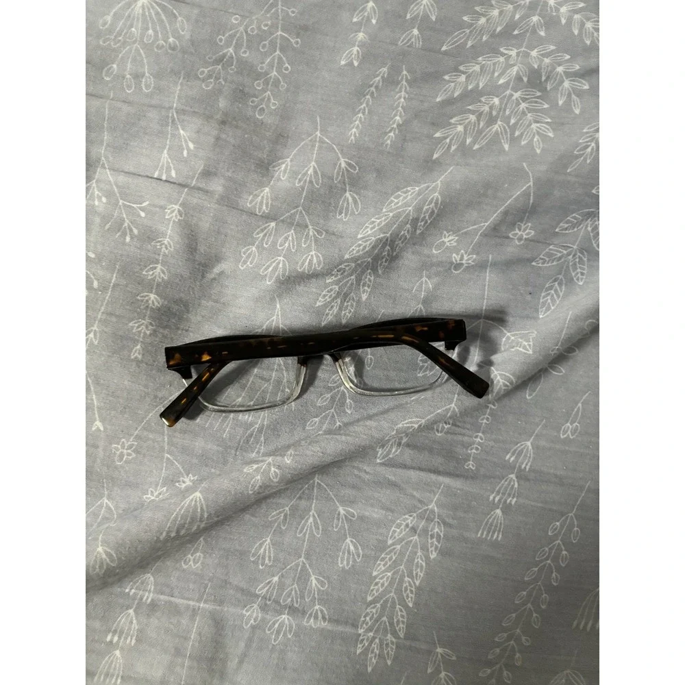 Warby Parker Zagg 203 Tortoise Crystal Eyeglasses Frames 49-19-140 Rectangular
